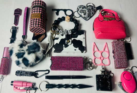 19 Pcs Self Defense Keychain