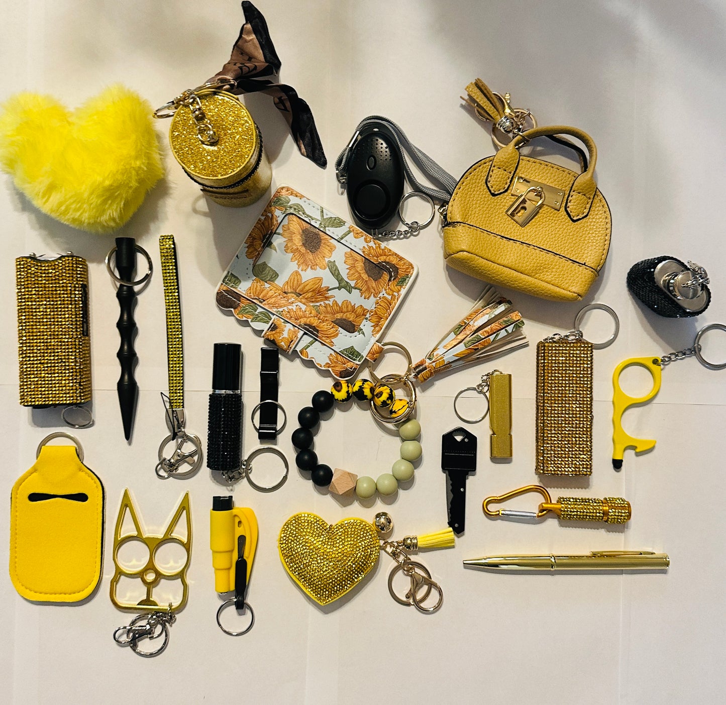 21 Pcs Self Defense Keychain