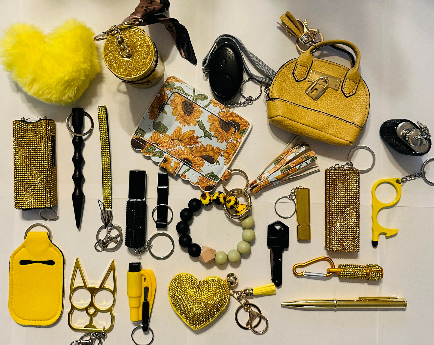 21 Pcs Self Defense Keychain